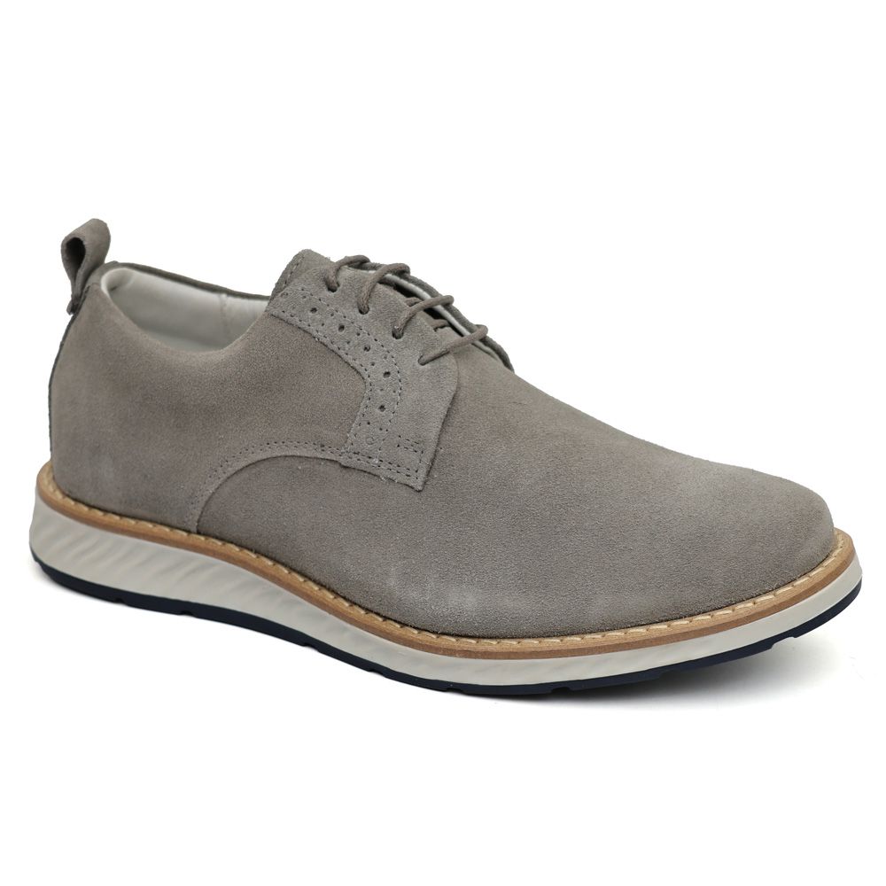 Loafer Elite Couro Premium Cinza