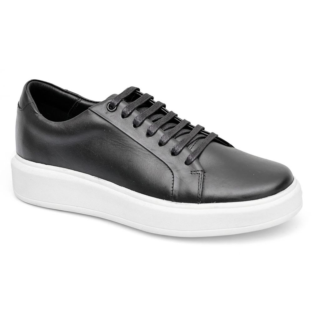 Tenis Masculino Confort Preto Sola Milan Branco