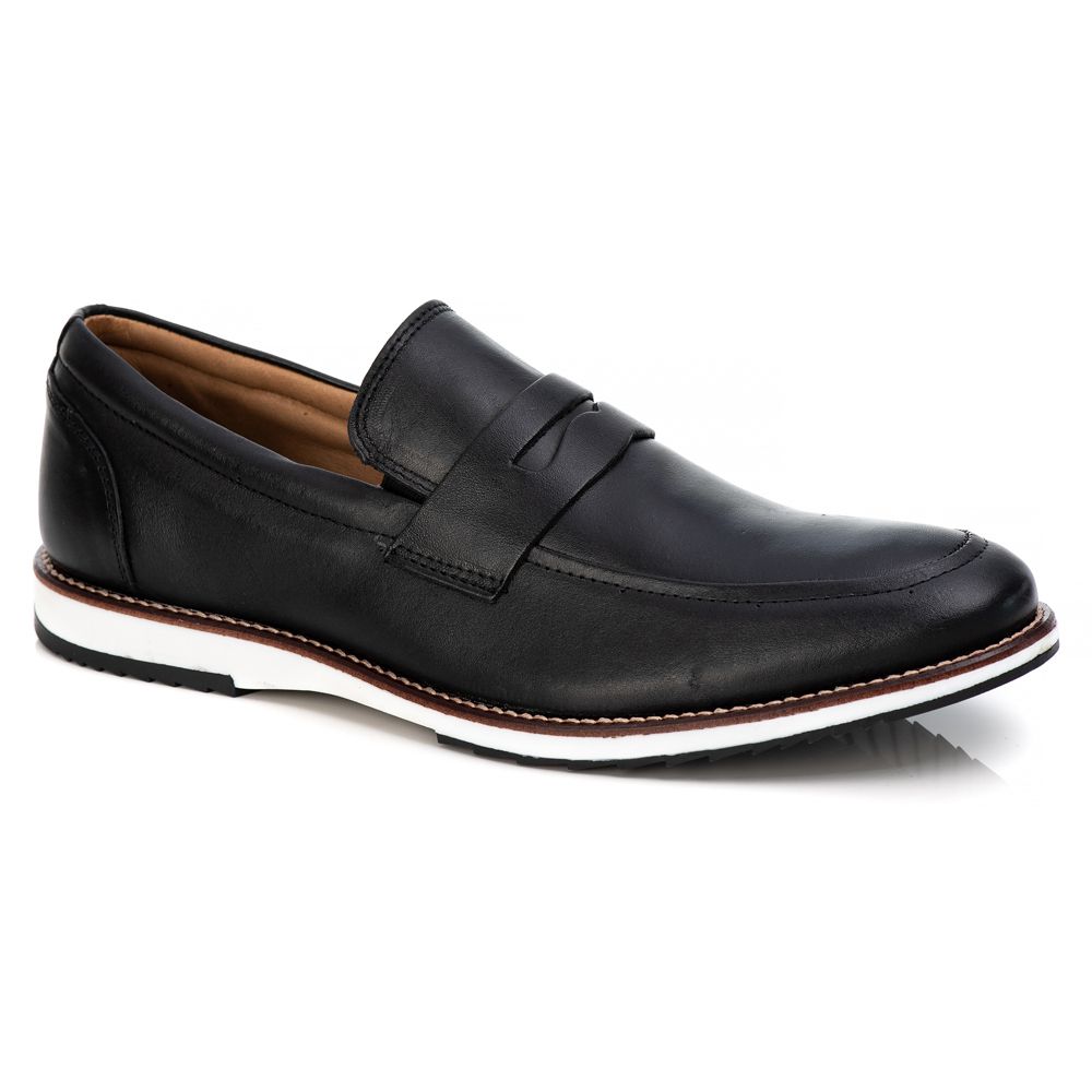  Loafer Elite Couro Premium Preto Andorra