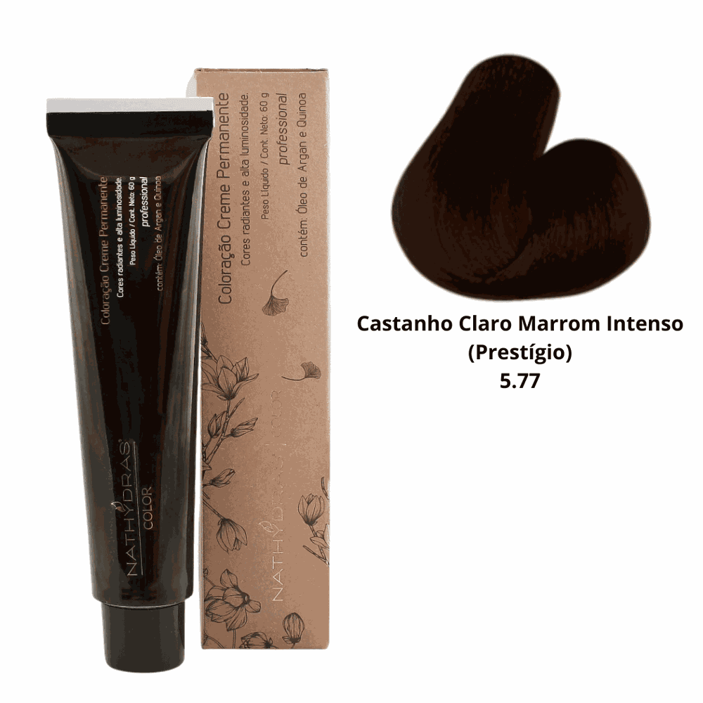 Coloração Nathydras Cast. Claro Marrom. Intenso 60... - MSA COSMÉTICOS