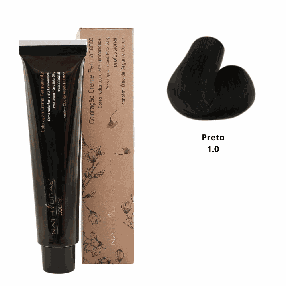 Coloração Nathydras Preto 60g - MSA COSMÉTICOS