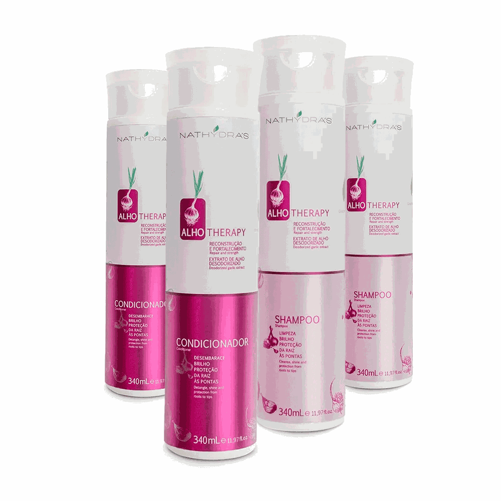 Kit Shampoo e Condicionador Alho - MSA COSMÉTICOS