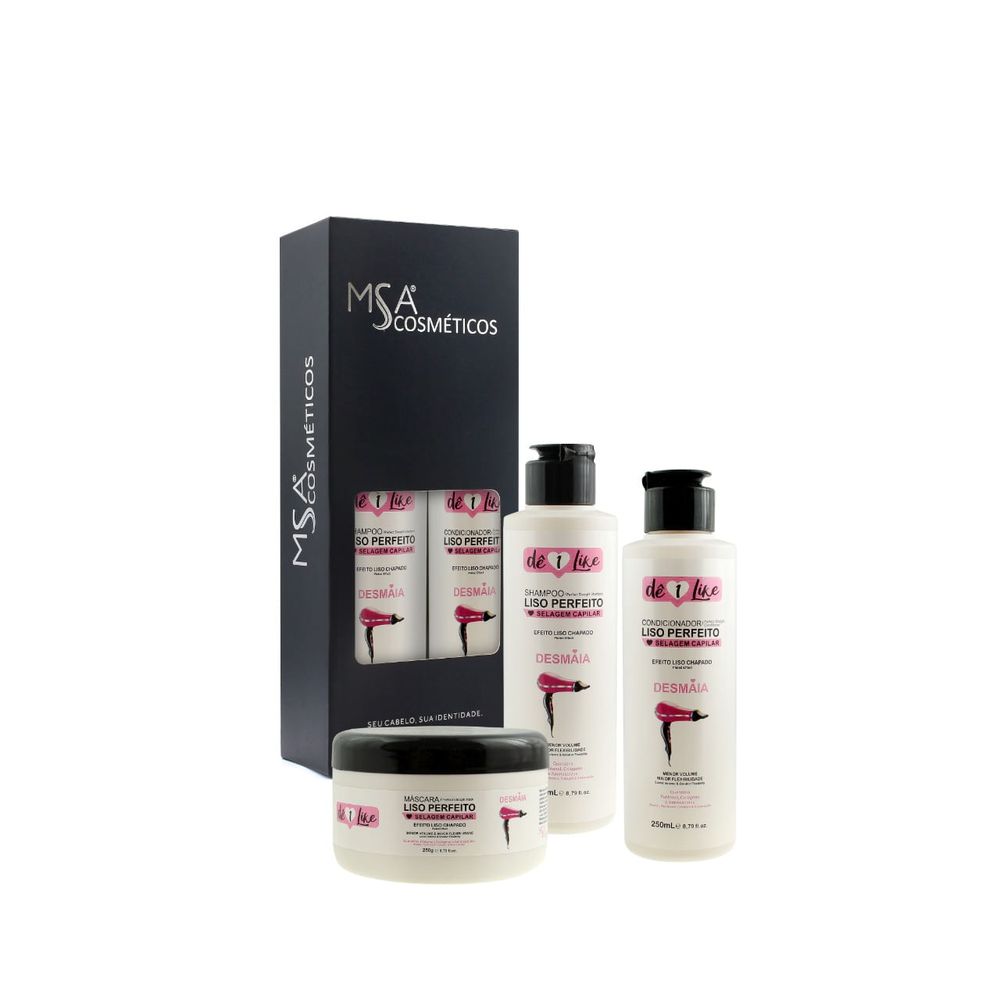 Kit 3 Itens Liso Perfeito - MSA COSMÉTICOS