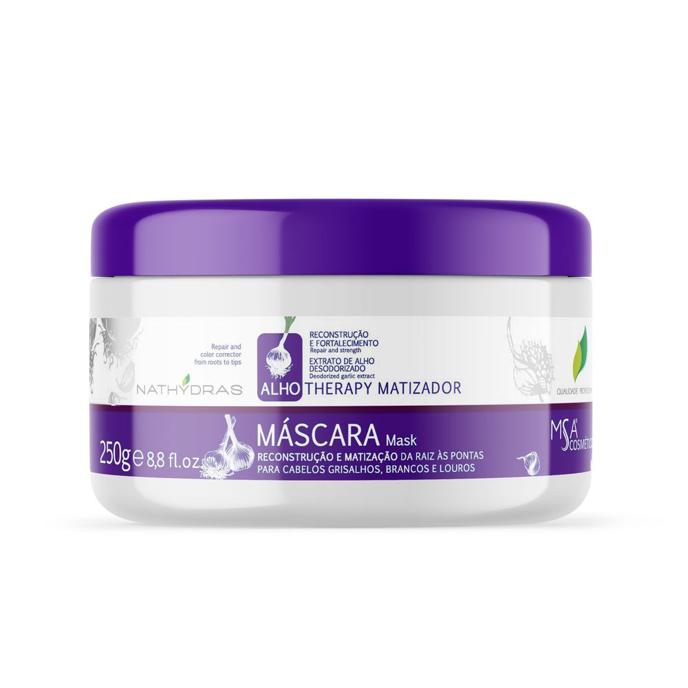 Máscara Matizadora Alho 250g - MSA COSMÉTICOS