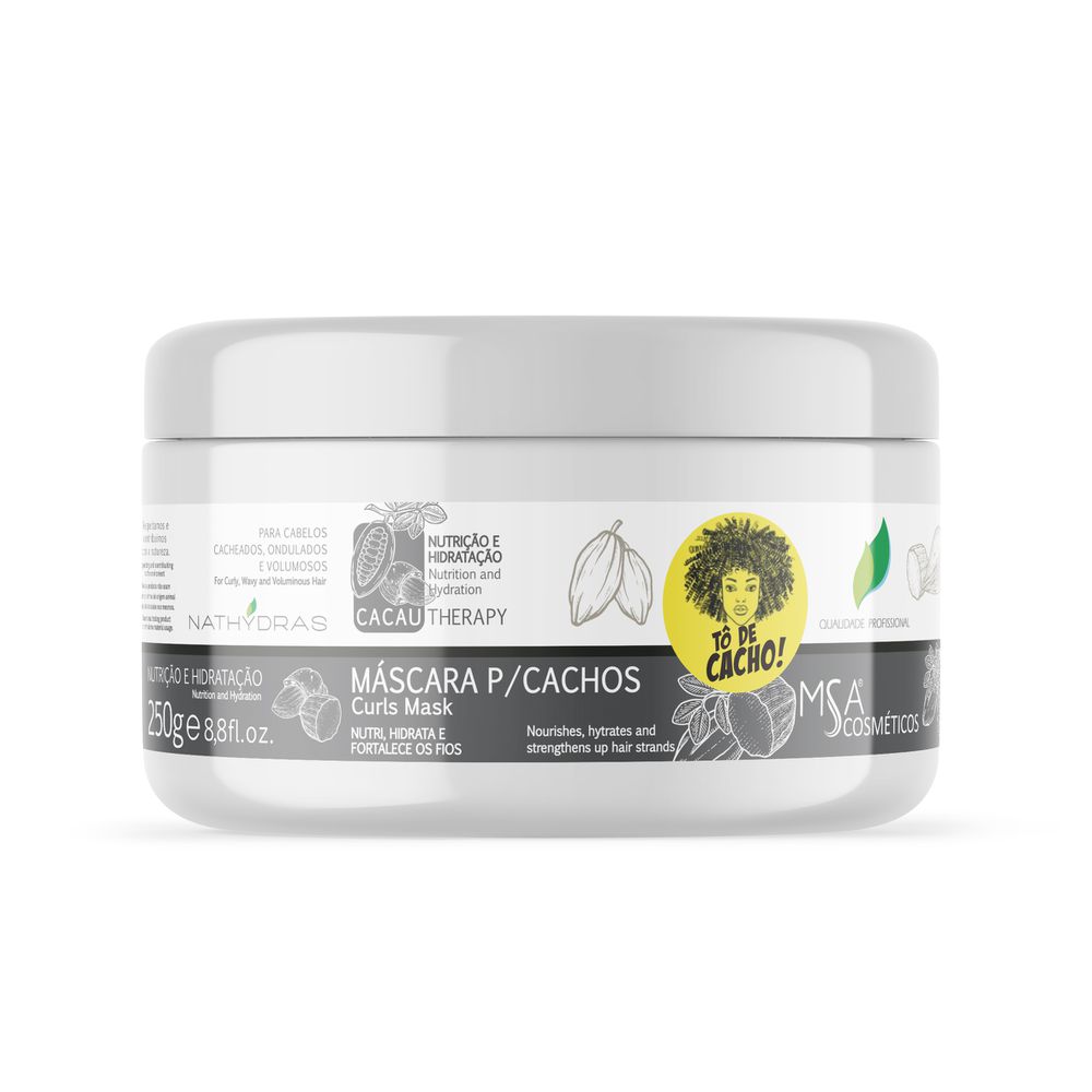 Máscara Cacau 250g - MSA COSMÉTICOS