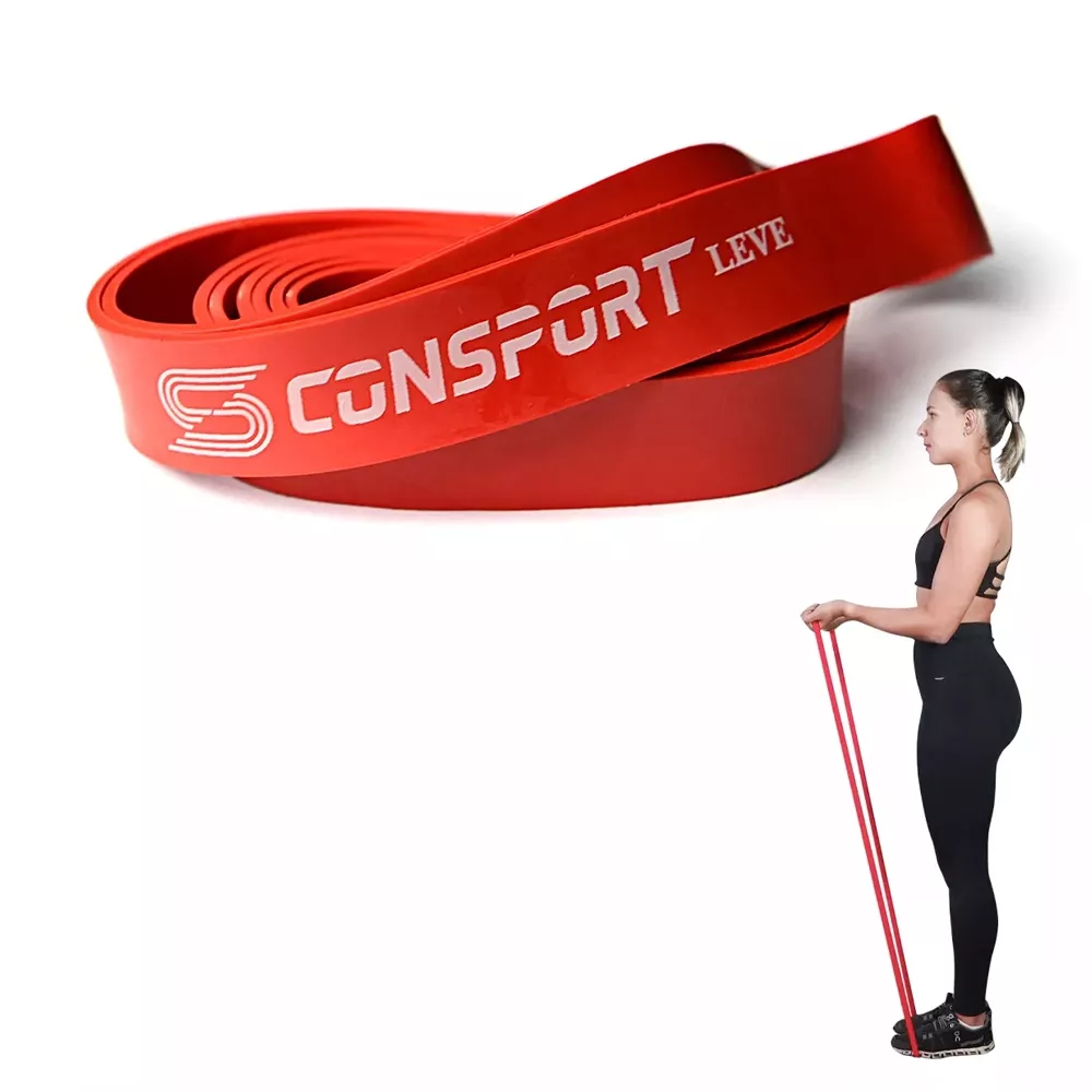 Elástico Power Band Vermelho Leve 