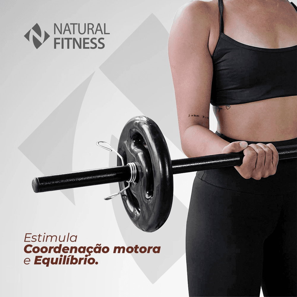 Barra Body Pump + 1 par de Presilhas