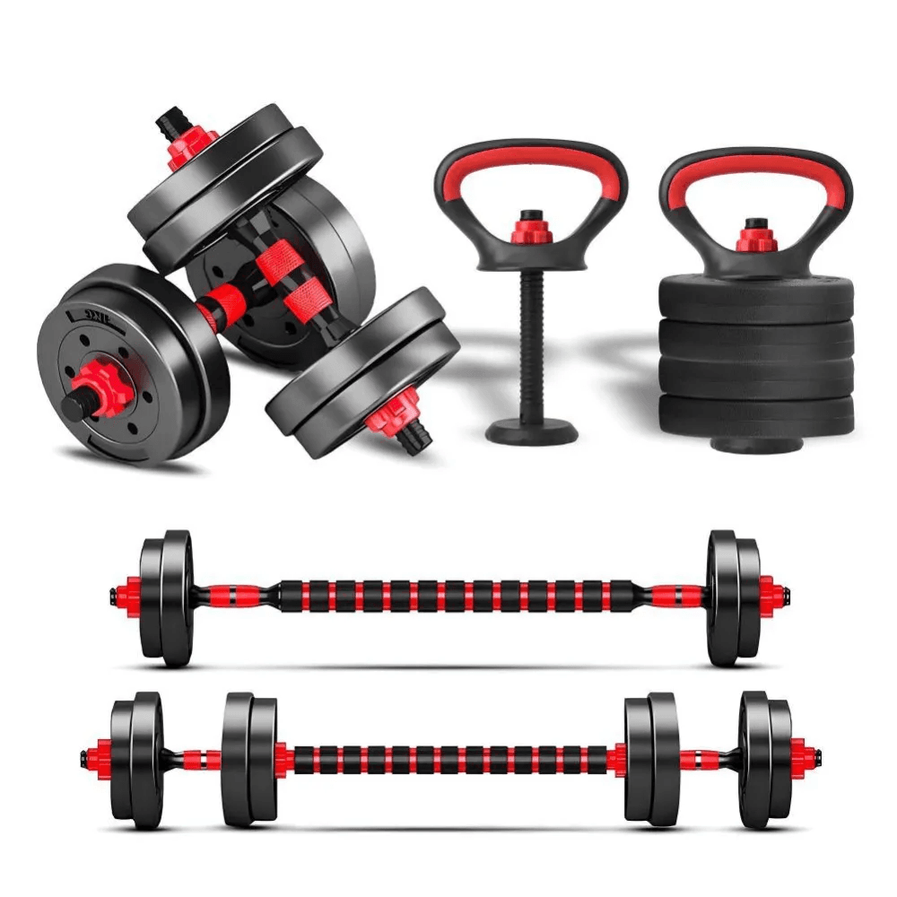 Kit Banqueta e Kit Halteres Barra Kettlebell dumbell pesos e Cavalete - Consport