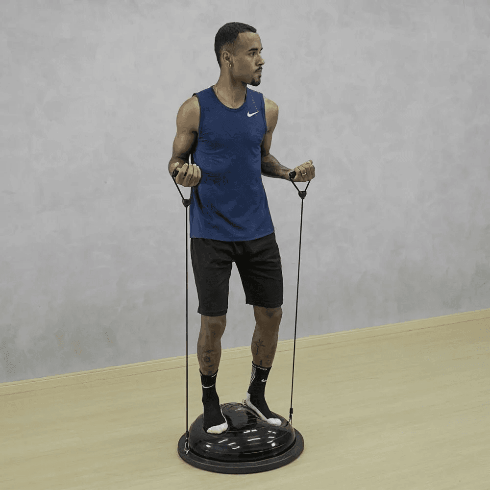 Bola Bosu de Equilíbrio Profissional - Preta - Consport