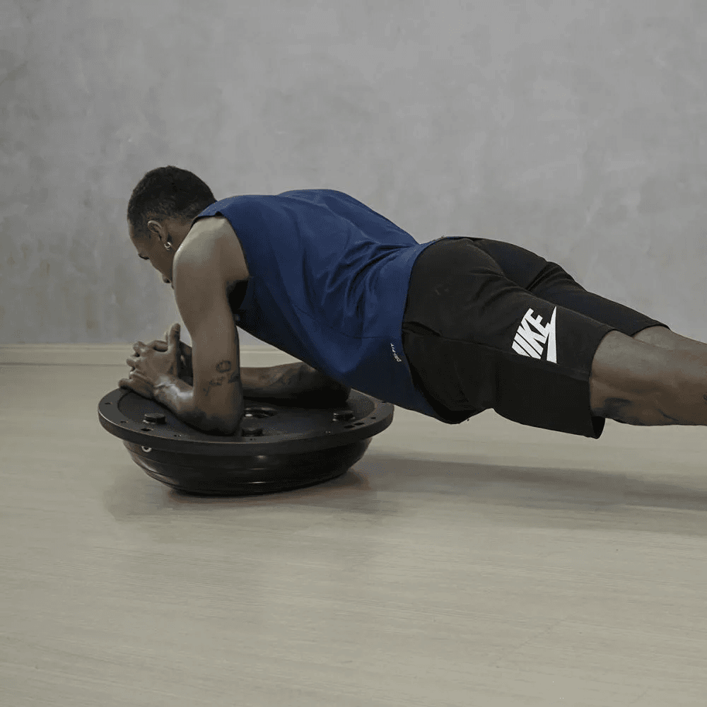 Bola Bosu de Equilíbrio Profissional - Preta - Consport