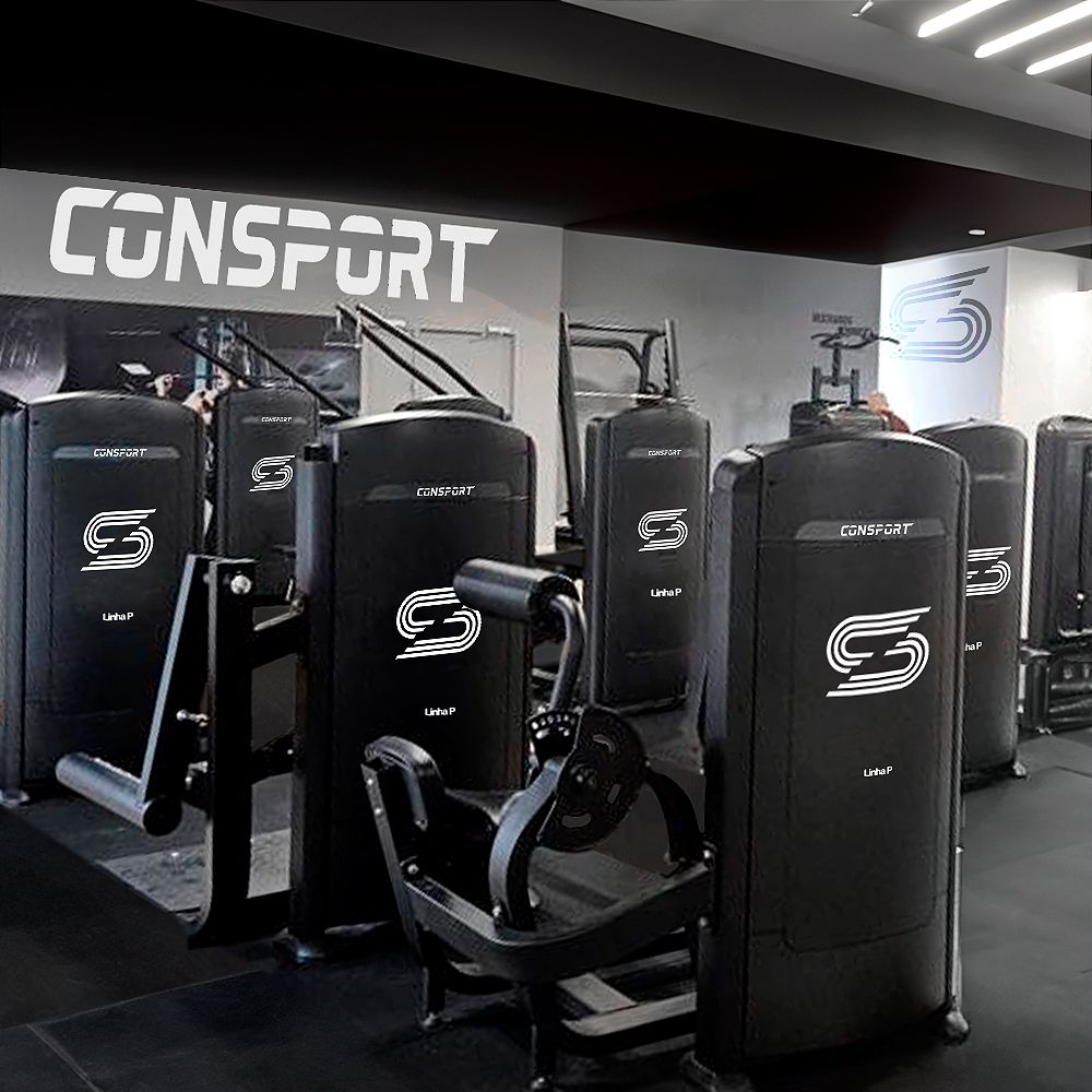 Equipamento de Musculação Panturrilha Sentada Profissional Para Academia - Consport - Linha CS-P