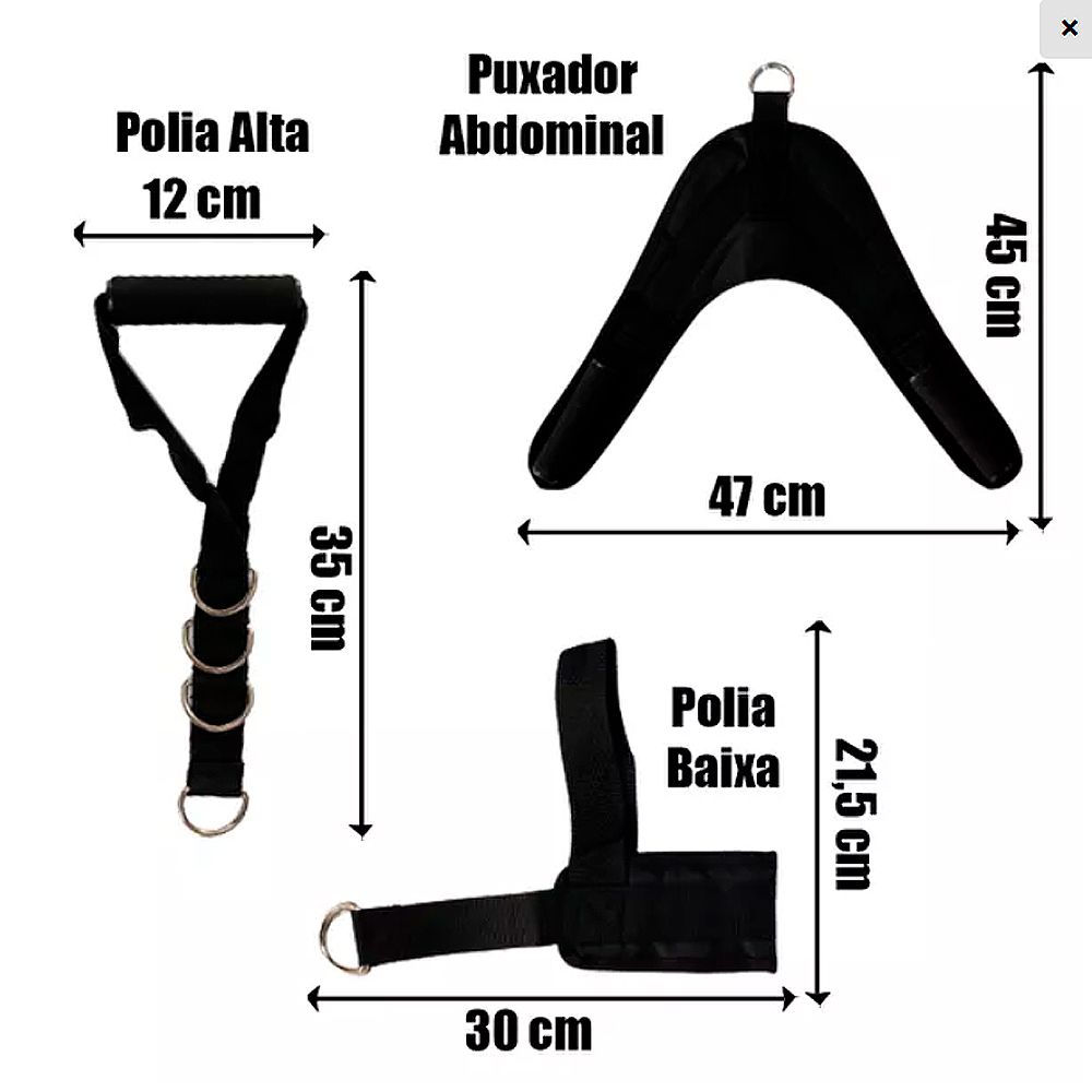 Estação de Musculação Fit Consport – Multifuncional com Torre de Peso de 80kg para Casa e Studio