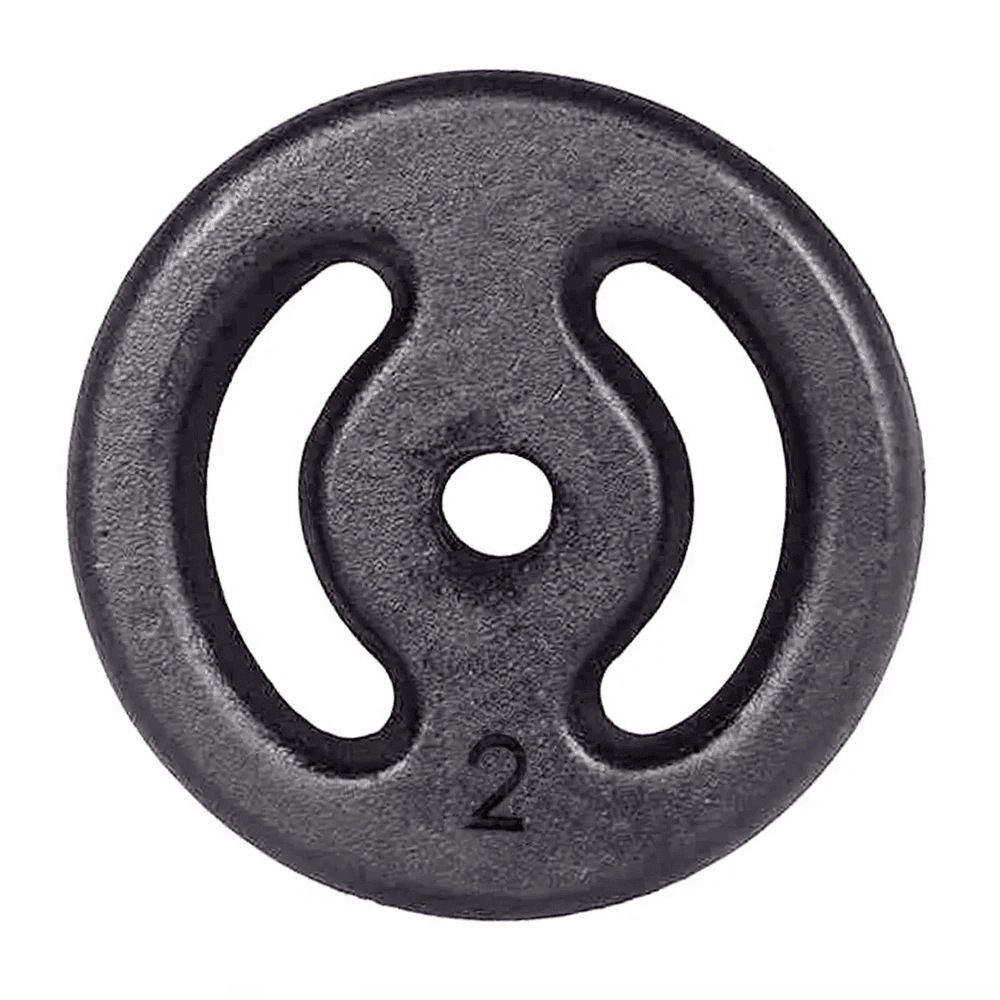 Anilha de Ferro Fundido Vazada 2kg - Naturalfitness 