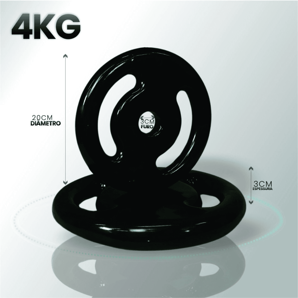 Anilha Emborrachada - 4kg