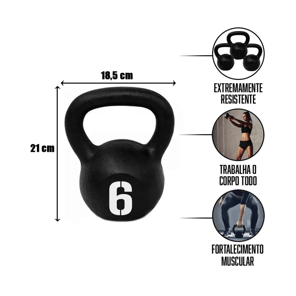 Kettlebell Pintado - 6kg