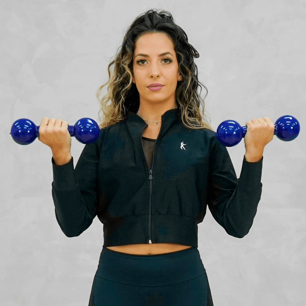 Par de Halter Emborrachado - 4kg