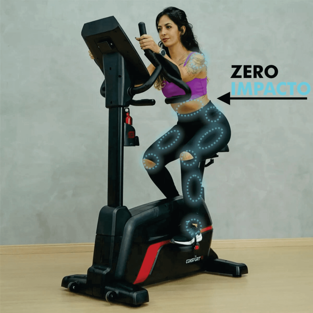 Bicicleta Vertical Profissional Ergométrica V-3000 - Consport