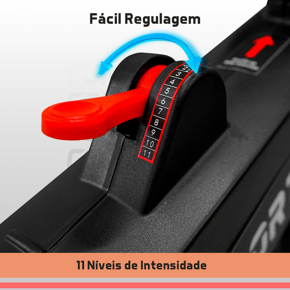 Bicicleta Spinning Profissional S-500 - Consport com 11 Níveis de Resistência