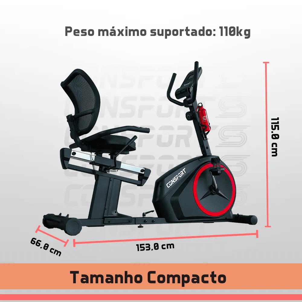 Bicicleta Ergométrica Horizontal H-2000 – Consport