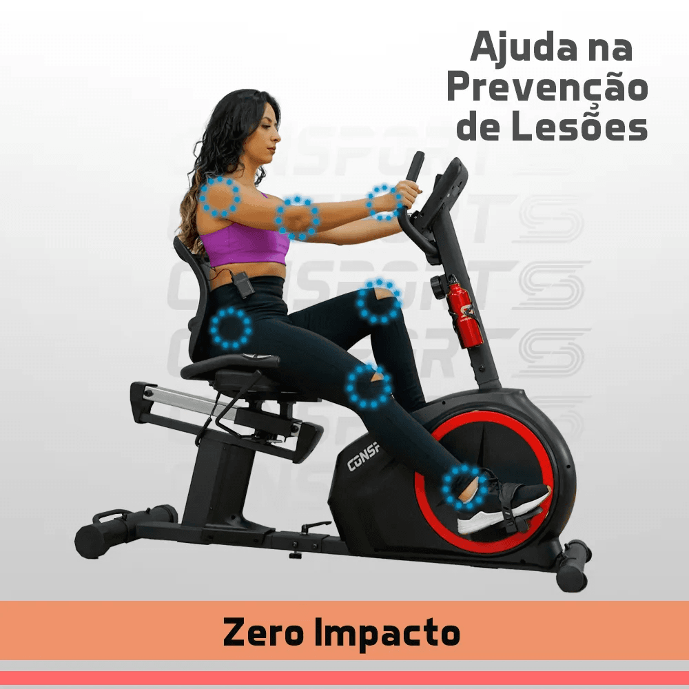 Bicicleta Ergométrica Horizontal H-2000 – Consport