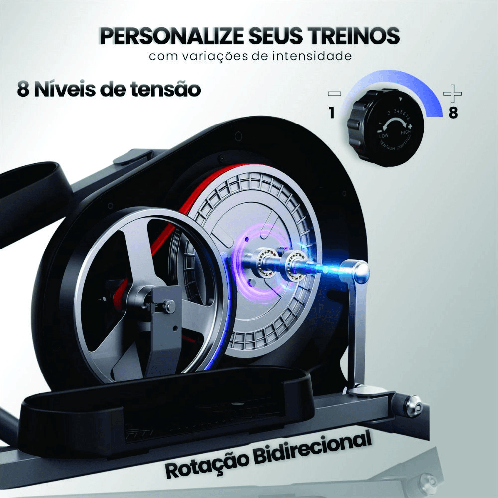 Elíptico E-1000 Preto - Consport