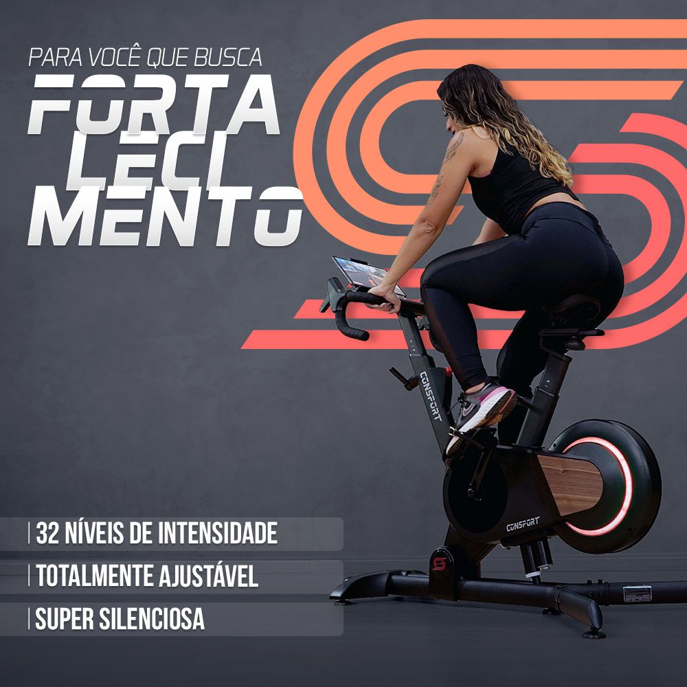 Bicicleta Spinning S-200 Connect - Consport