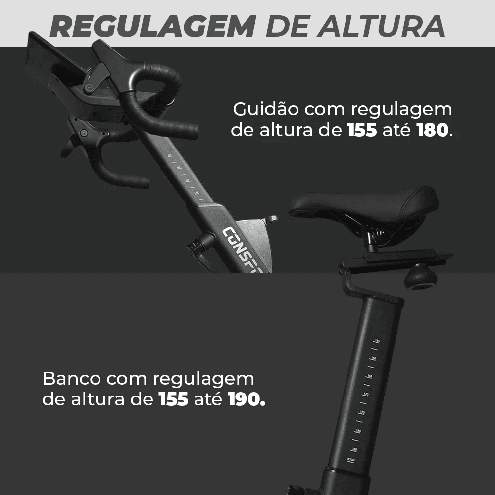 Bicicleta Spinning S-200 Connect - Consport