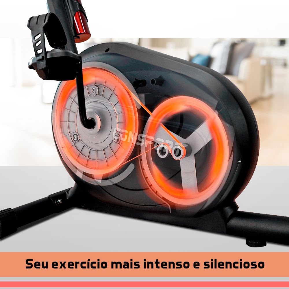 Bicicleta Ergométrica Horizontal H-1000 - Consport Connect Preta 