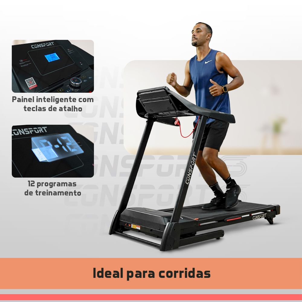 Esteira Elétrica Residencial CT-100 - Consport