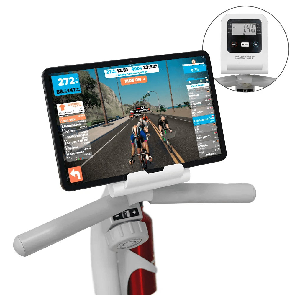 Bicicleta Horizontal H-1000 Connect Branca - Consport