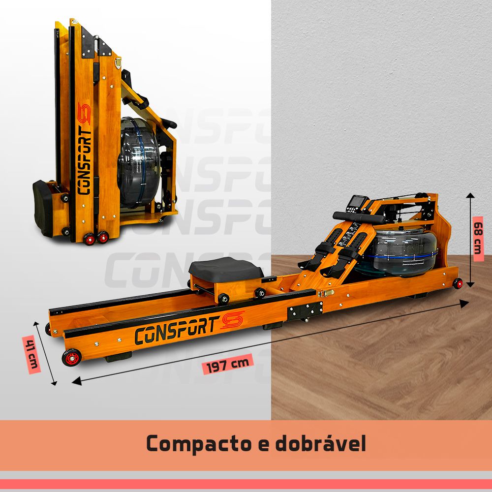 Simulador de Remo Água Profissional 2.0 Novo - Consport