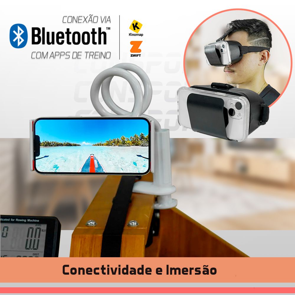 Simulador de Remo Água Profissional 2.0 Novo - Consport