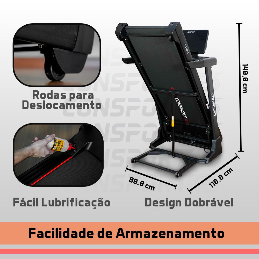 Esteira Semiprofissional CT-250 - Consport