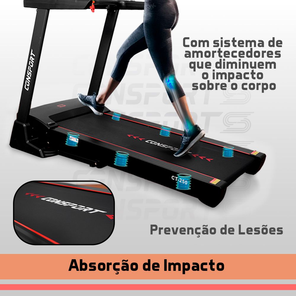 Esteira Semiprofissional CT-250 - Consport