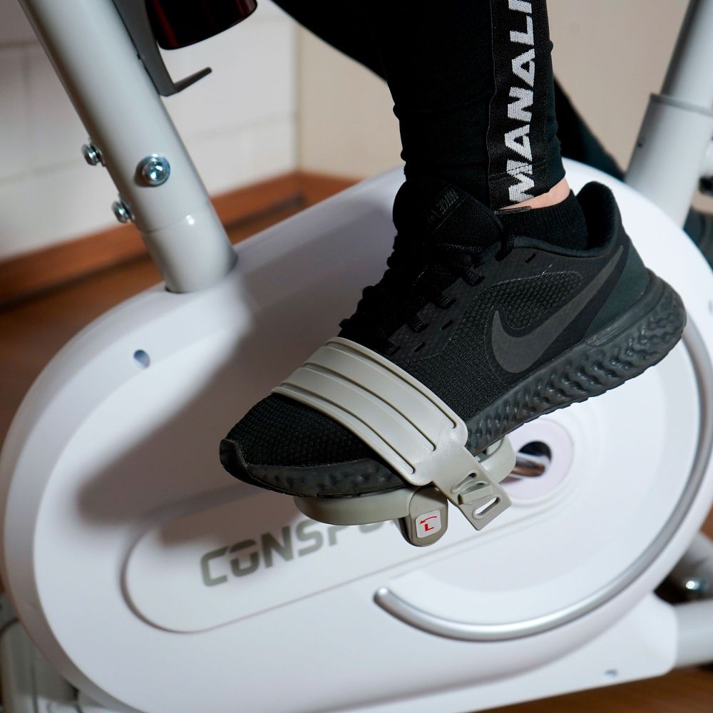 Bicicleta Vertical V-1000 Connect - Branca - Consport