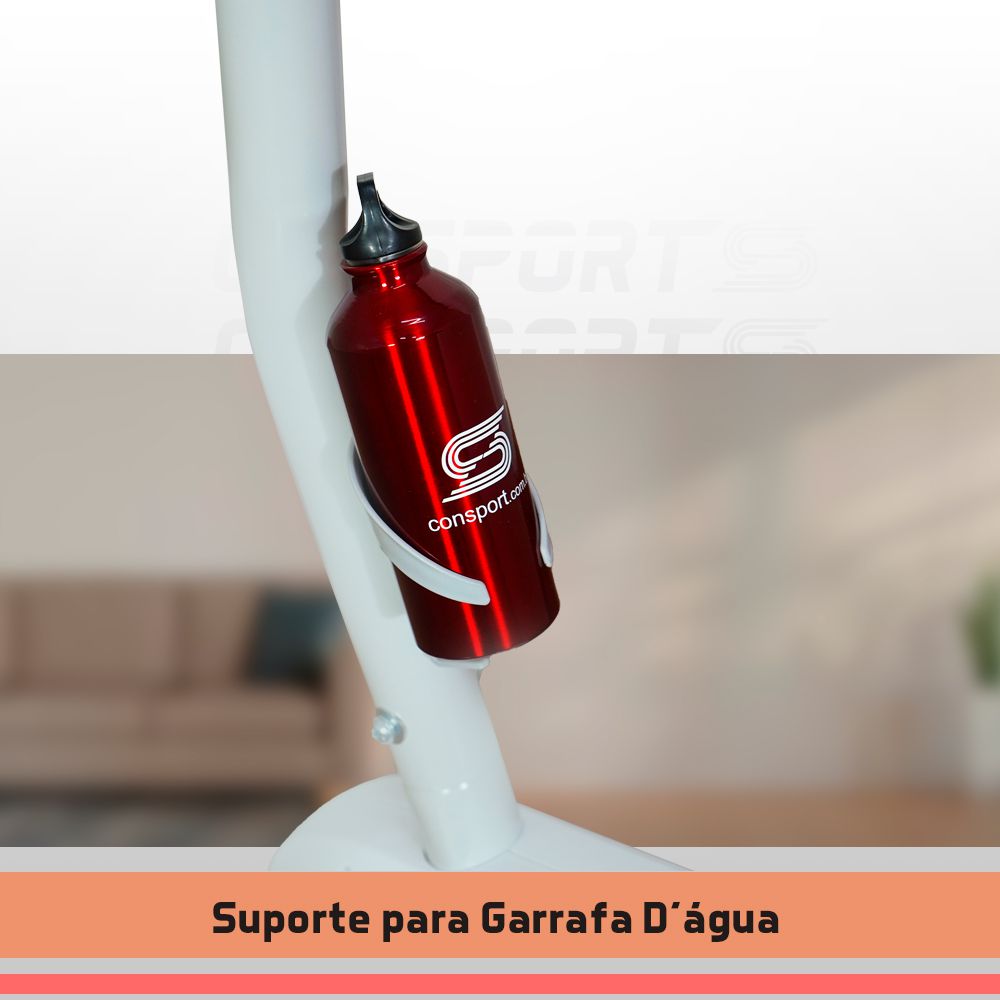 Bicicleta Vertical V-1000 Connect - Branca - Consport