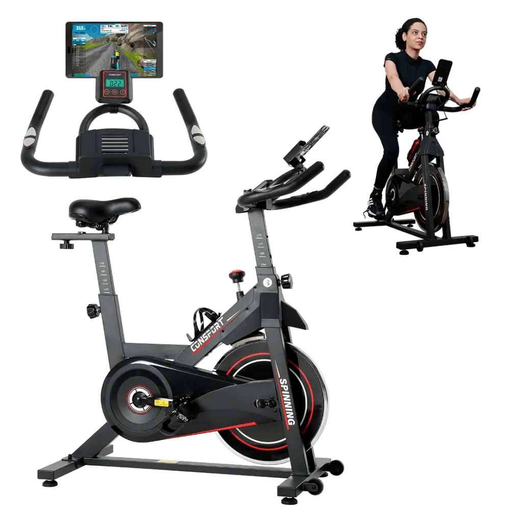 Bicicleta Spinning S-100 Connect - Vermelha - Consport