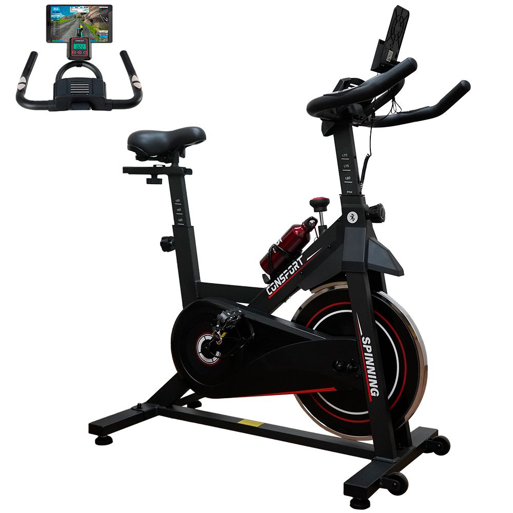 Bicicleta Spinning S-100 Connect - Vermelha - Consport
