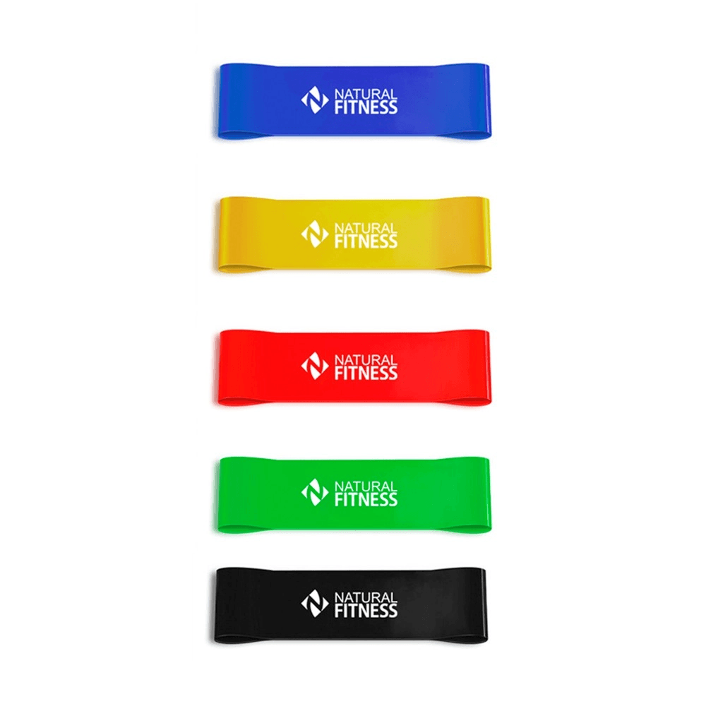 Kit 5 Elásticos Mini Band Faixa De Exercícios
