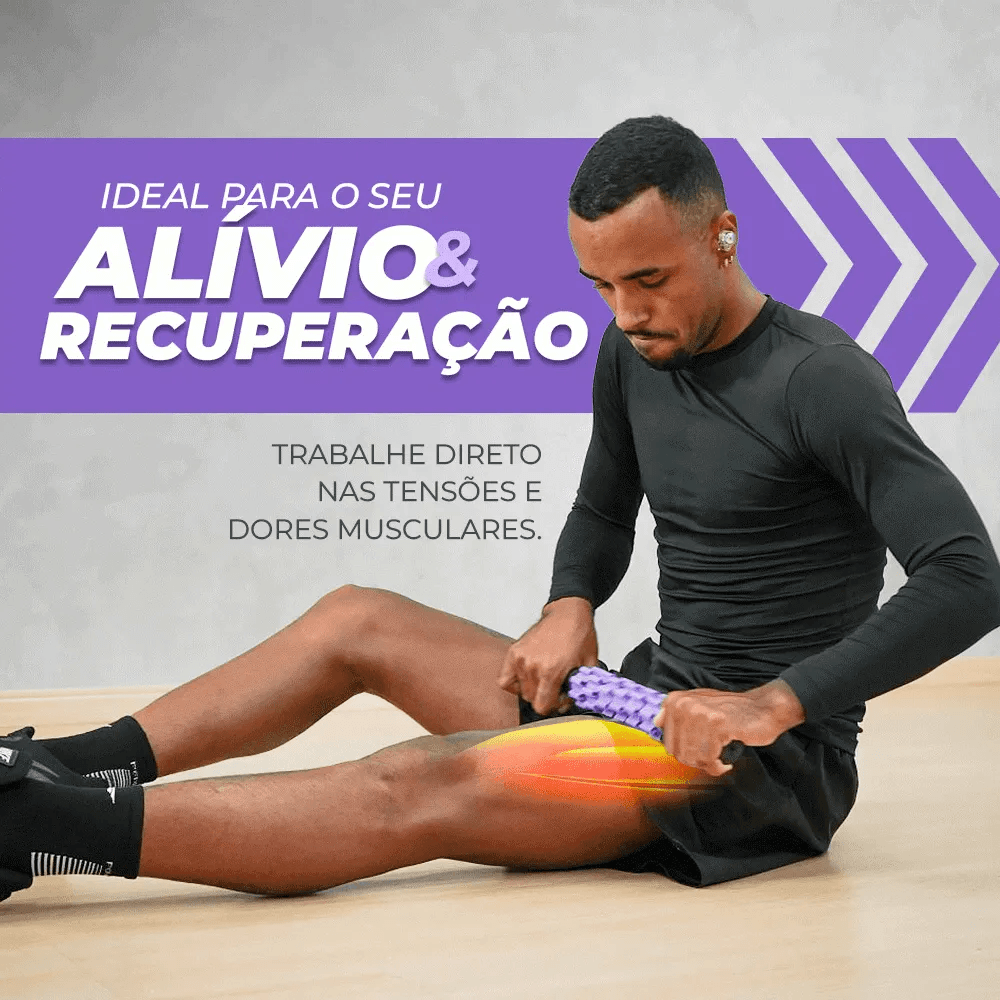 Bastão de Massagem e Liberação Miofascial - Consport Roxo 