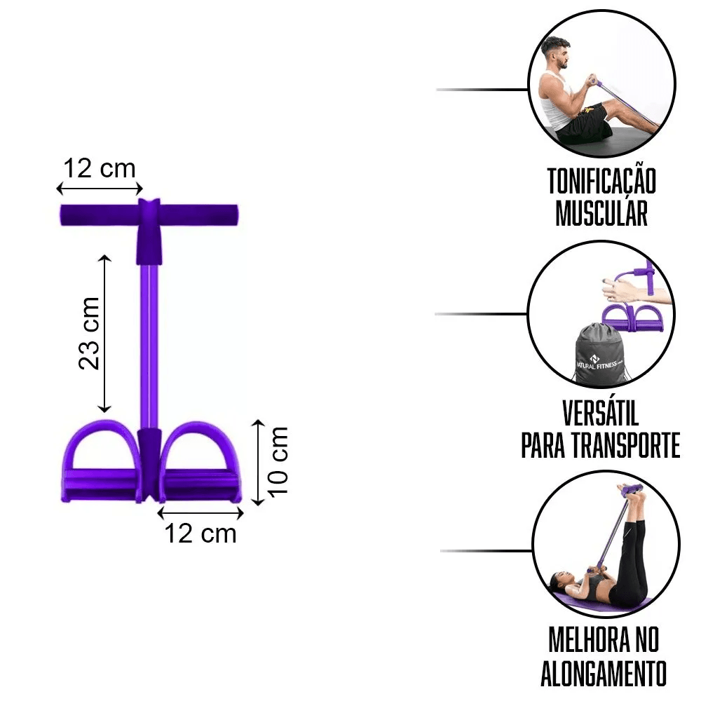 Elástico de Tensão Sit-up - Roxo