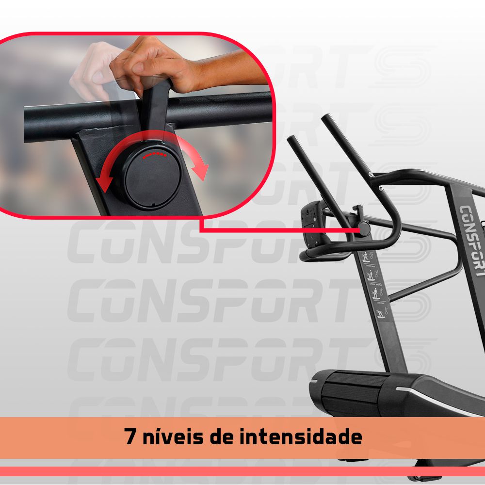 Esteira Curva Simulador de Corrida Consport - Simulador de Corrida Sem Motor para Treino Intenso