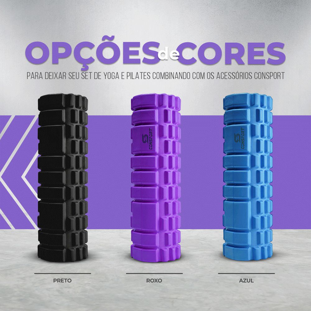 BLACK FRIDAY Rolo de Massagem e Liberação Miofascial 30cm