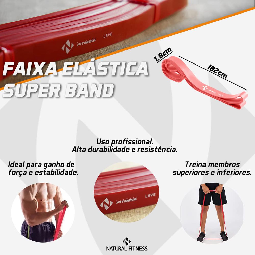 Elástico Super Band - Leve - 1.8 cm