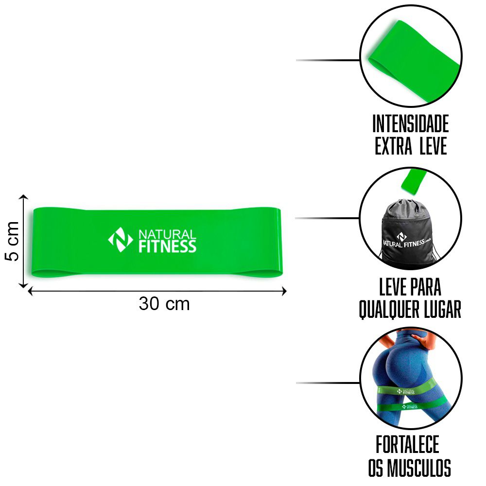 Elástico Mini Band - Verde - Extra Leve