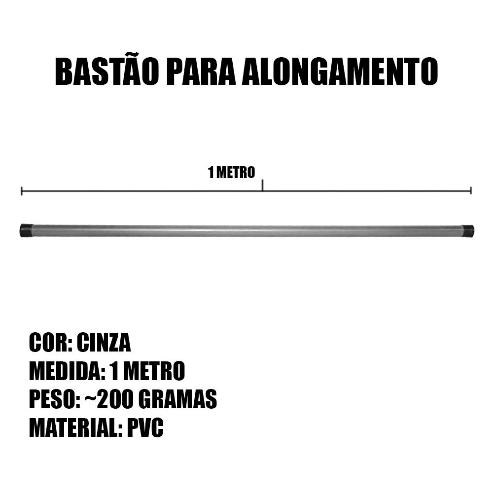 Bastão para Alongamento em PVC Sem Carga - Naturalfitness 