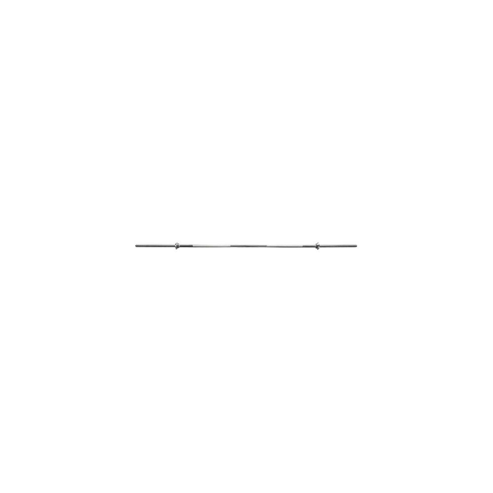 Barra de Musculação Reta Com Rosca Maciça Recartilhada 180 cm - Consport 