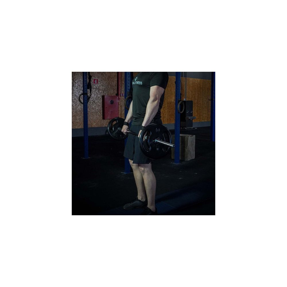 Barra de Musculação Reta Com Rosca Maciça Recartilhada 180 cm - Consport 