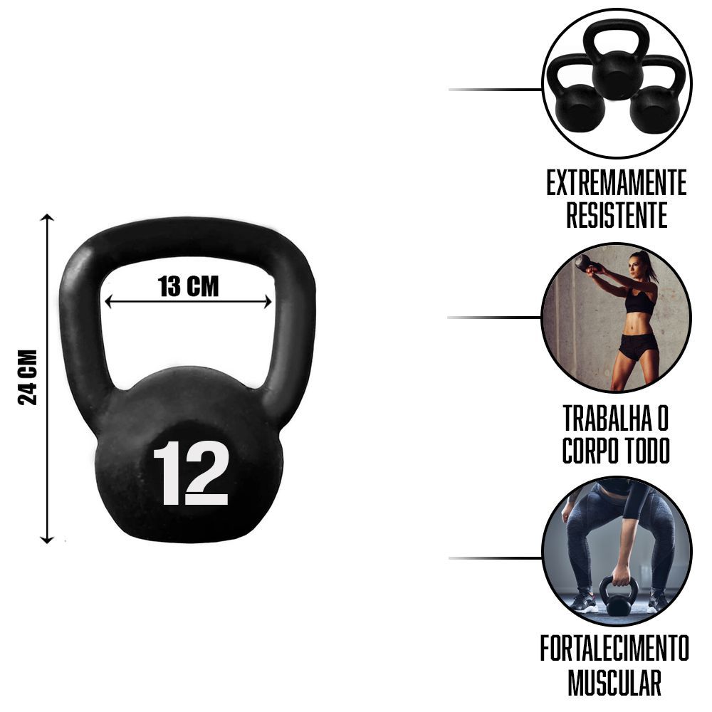 Kettlebell Pintado - 12kg
