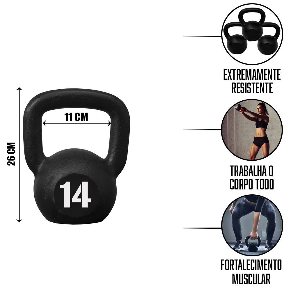 Kettlebell Pintado - 14kg